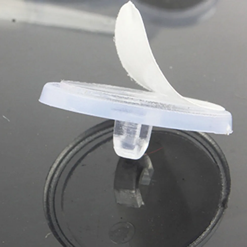 

10PCS Ceiling Transparent Strong Hook Self Adhesive Seamless Hanging Flag Hooks Round Small Disc Wall Storage Organization