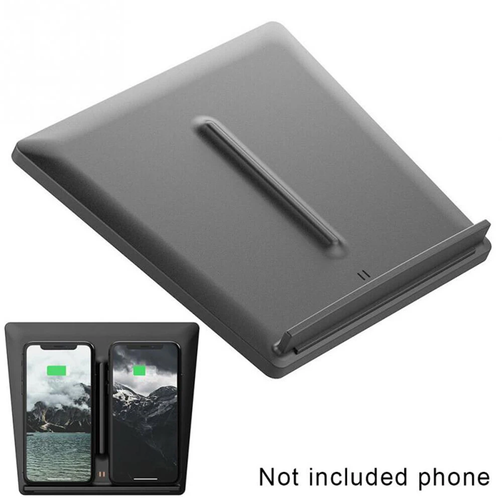 1PCs Wireless Phone Charger Dual Phones Charging Anti-skid Car Mount Auto Qi Pad For All Android Devices | Мобильные телефоны и
