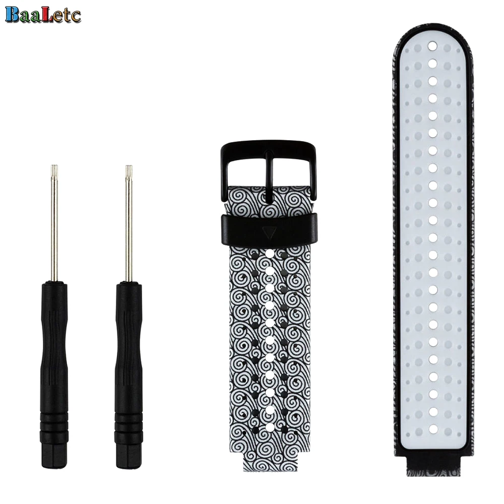 Ремешок сменный из мягкого силикона для смарт часов Garmin 735XT Forerunner 230 / 235/ 220 620 630