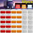 10 шт 24V 15 светодиодный задний Грузовик боковой габаритный фонарь, светильник, футболка с принтом 