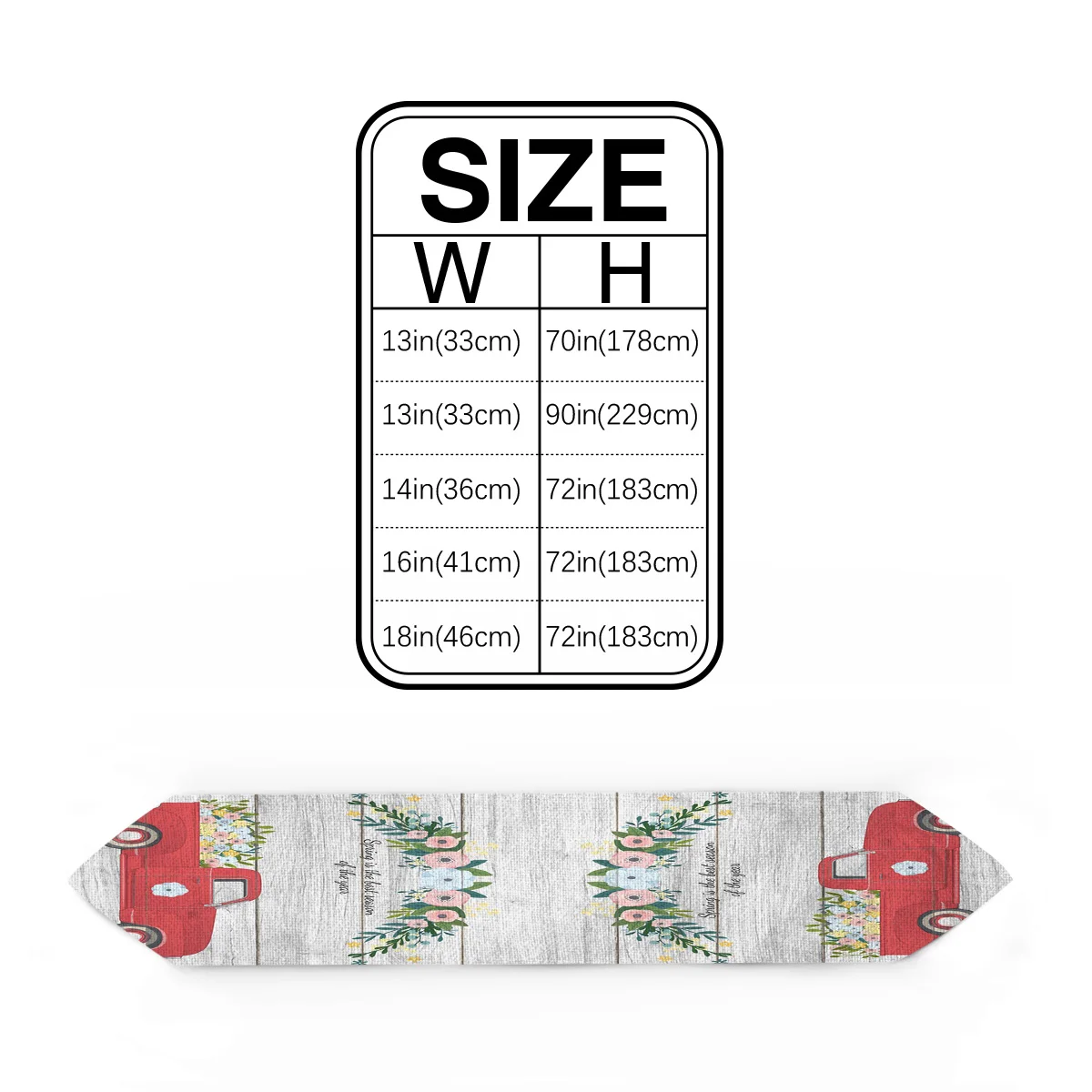 Весенние красные скатерти на колесиках с цветами и деревянным лицевым покрытием