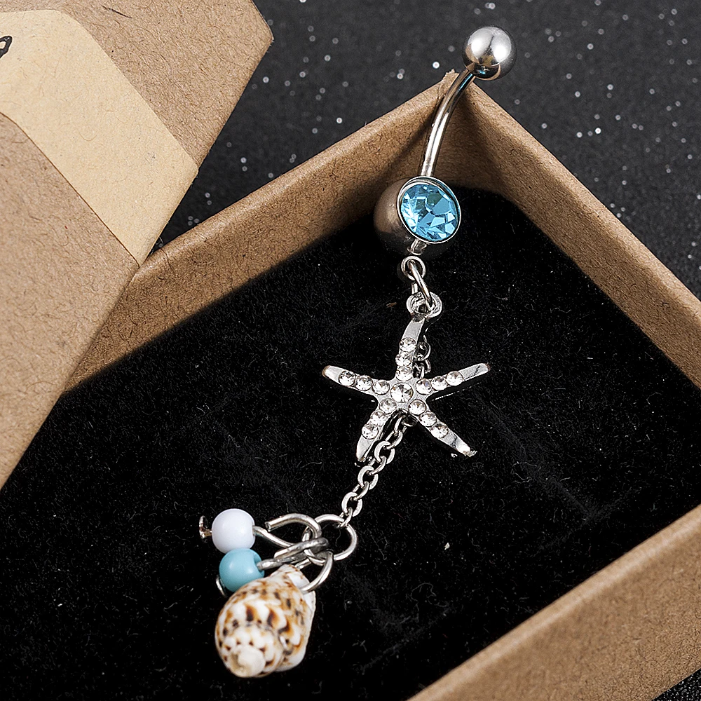 Кольцо для пупка из медицинской стали Ювелирное Украшение пирсинга тела с пупком