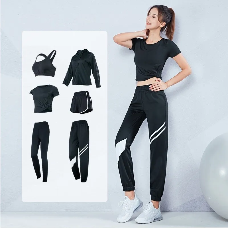 

Костюм спортивный женский, для бега, йоги, на молнии, с высокой талией, леггинсы для фитнеса