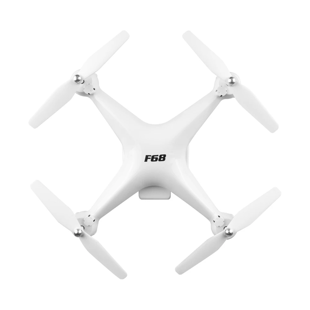 White Standard F68 трек полета Дрон Безголовый режим ABS игрушки в реальном времени стабильный Летающий HD камера Вертолет Оптический поток RC Квадрокоптер подарок - Цвет: White Standard