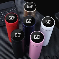 intelligent digital thermos water cup touch display temperature stainless steel creative thermoses coffee mug gifts