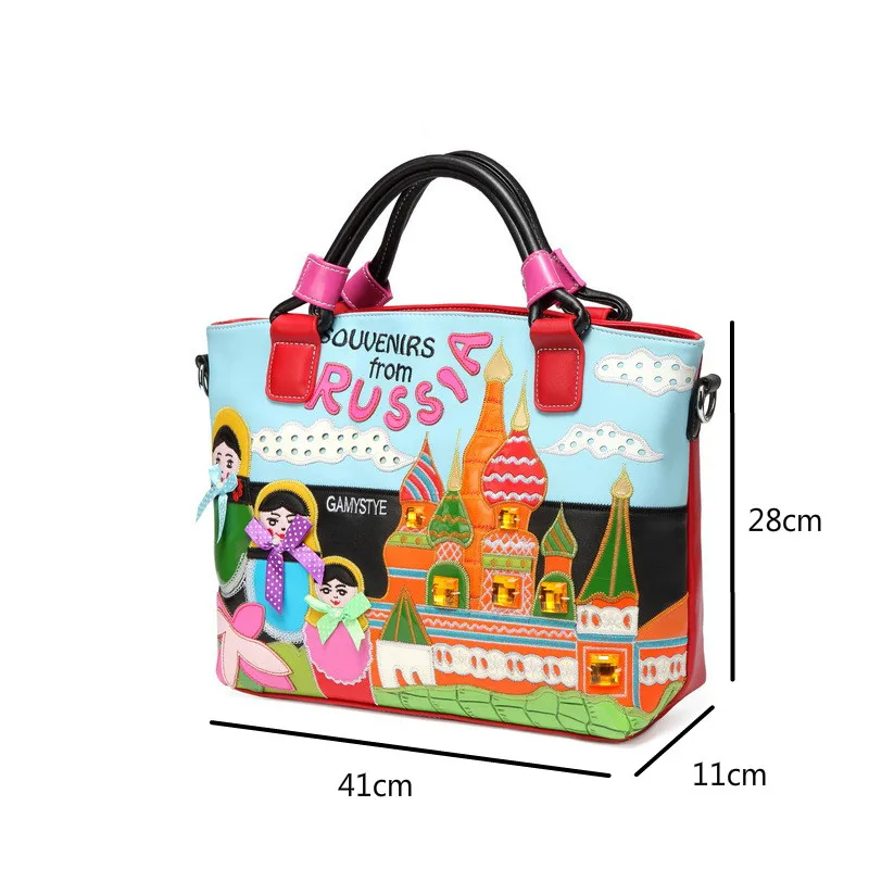 

Bestform Korean Casual Tote 2021 New Women Bag Large Capacity Handbag Creative Cartoon Embroidery Shoulder&Crossbody Bags
