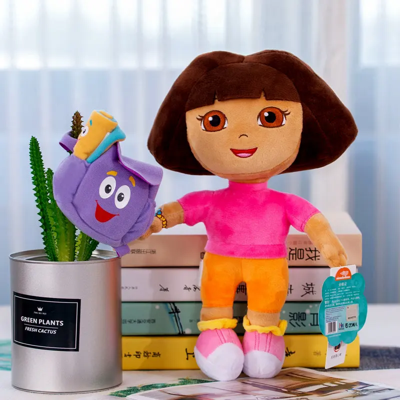 dora 5 шт./партия, лидер продаж, приключения, Дора, настоящая любовь, обезьянка в сапогах, свипер, плюшевая мягкая игрушка, мягкая ТВ-игра, высокое качество, подарок для ребенка - Цвет: dora
