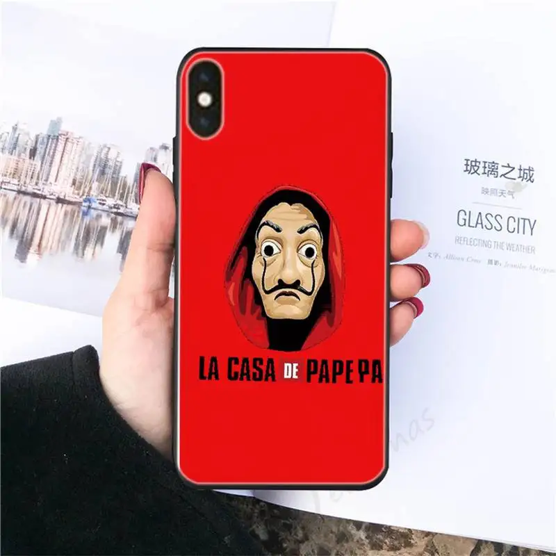 

Spain TV Money Heist House Paper Phone Cases For Iphone 6 6s 7 8 Plus XR X XS XSmax 11 12 Pro Mini Max