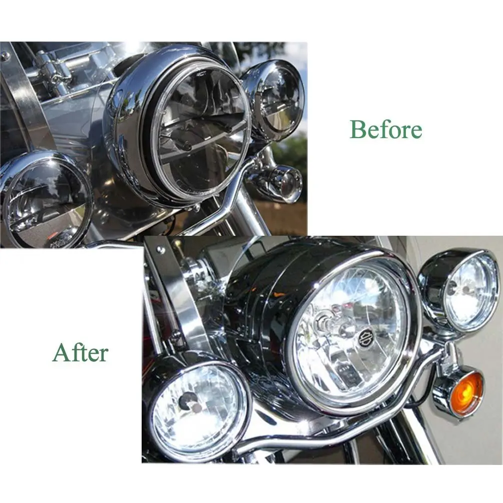 1 шт. 7 дюймов головной светильник обшивка кольцо козырек мотоциклетный