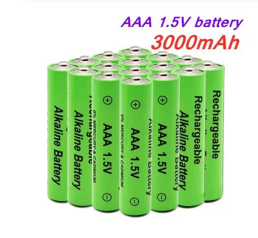 

1-20 шт. 100% Новинка AAA батарея 3000 мАч 1,5 В щелочная AAA аккумуляторная батарея для пульта дистанционного управления игрушка светильник батарея Б...