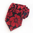 Роскошный галстук 8 см, подарок для мужчин, жаккардовый тканый галстук с цветочным рисунком Феникса, красный, черный, синий, зеленый, серый, фиолетовый, галстук для официального платья