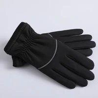 winter new thermal gloves men motorcycle touchscreen anti wind and cold thicken plus velvet driving reflective gloves wm001