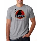 Новое поступление, мужская летняя стильная модная футболка Rawr! Повседневная футболка
