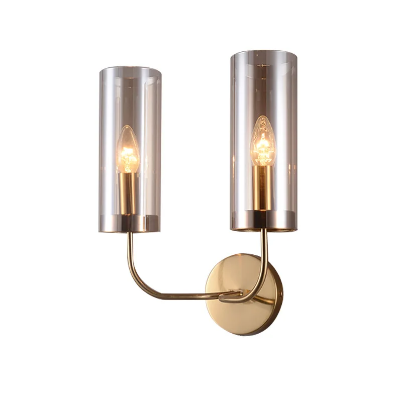 

Nordic post-modern light luxury living room personality creative bedroom porch hotel aisle double simple wall lamp LX102303