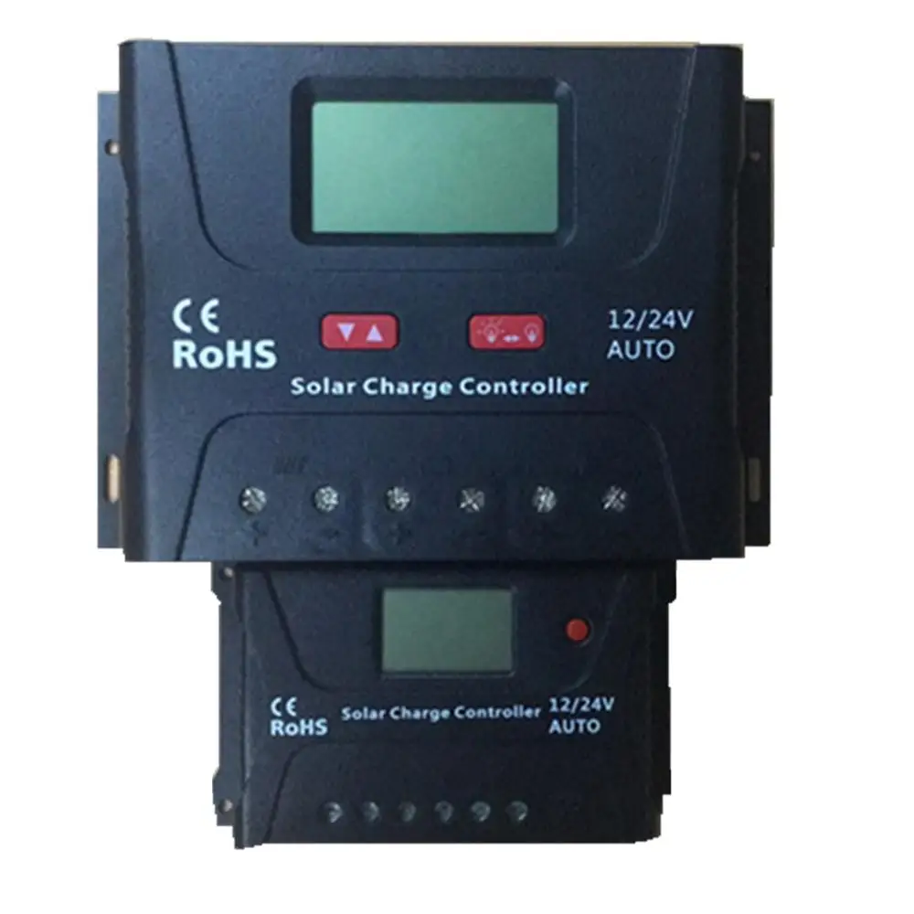 RG 20/40/60A Lamp Regulator Timer Solar Panels 12V 24V Battery Charge Controller for LED Street Lighting Power Bank Home System
