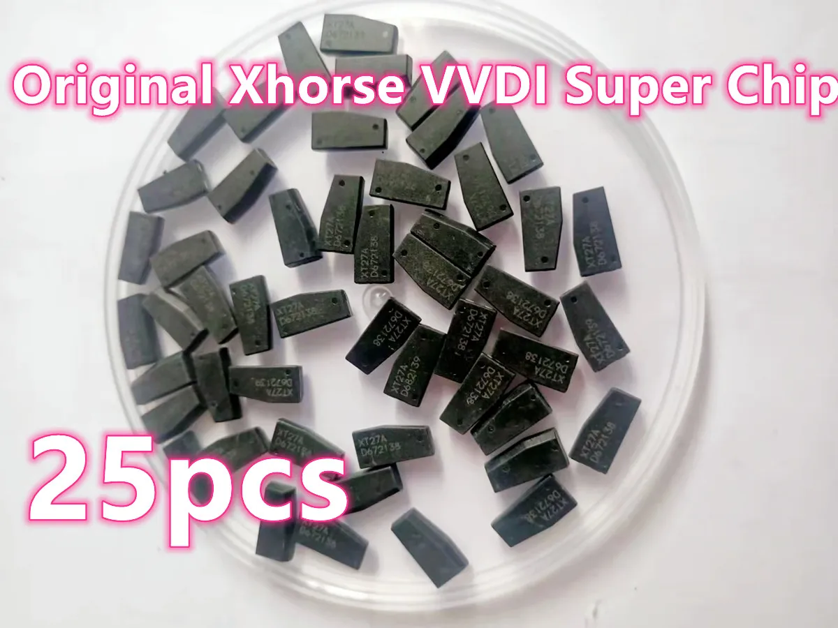

25pcs/lot BLACK Original Xhorse VVDI Super Chip XT27A01 XT27A66 XT27C75 Transponder for VVDI2 VVDI Mini Key Tool Max
