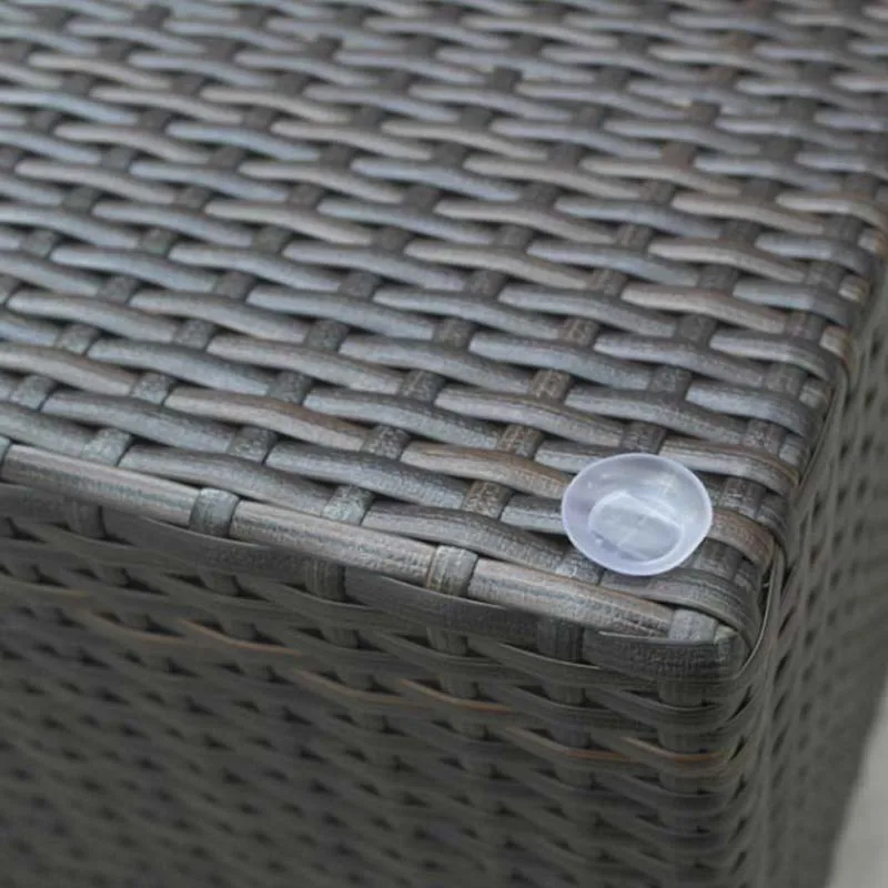 Рулон плоского синтетического ротанга с черным градиентом 8 мм плетеная мебель