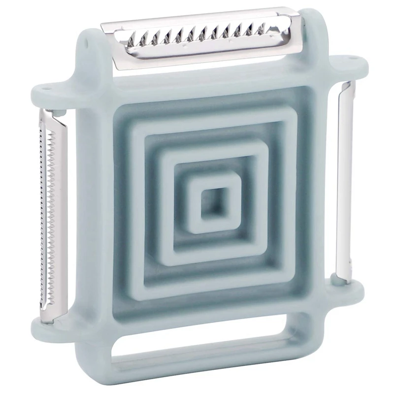 Хит! 3 в 1 Овощечистка для картофеля томатов морковь кабачки с поворотным зубчатым