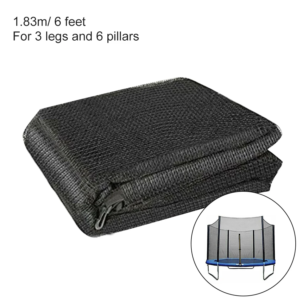 

Kids Safety Mesh Nursery Home PE Indoor Outdoor Jump Trampoline Protective Net Adult Zipper Guard Anti-fall Round Accessories