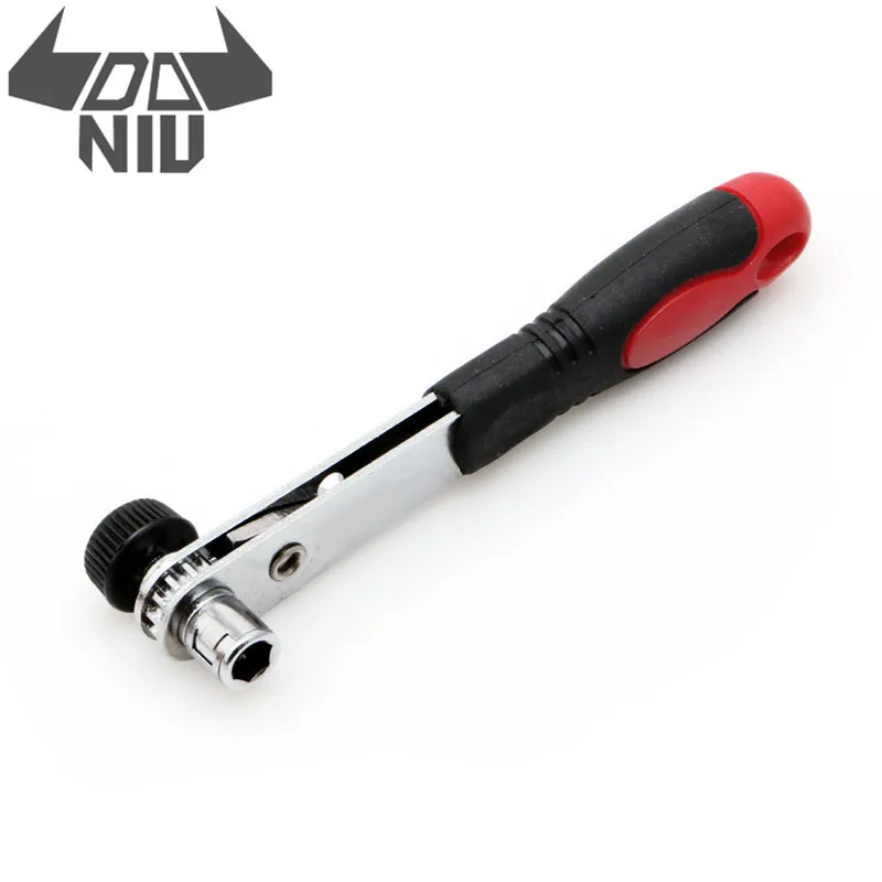 DANIU 90 Degree 6.35mm Ratchet Handle Wrench Semi-automatic Screwdriver Hand Tools Ratchet Handle Wrench Repair Tools