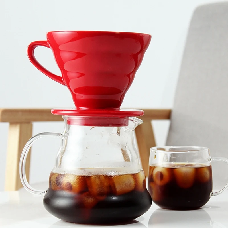 Керамический кофейный капельный двигатель V60 стильный фильтр чашка с постоянным