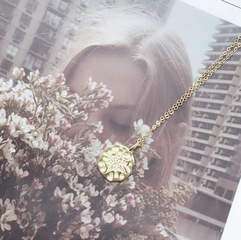 Женское асимметричное ожерелье Polaris из стерлингового серебра 925 пробы с золотым