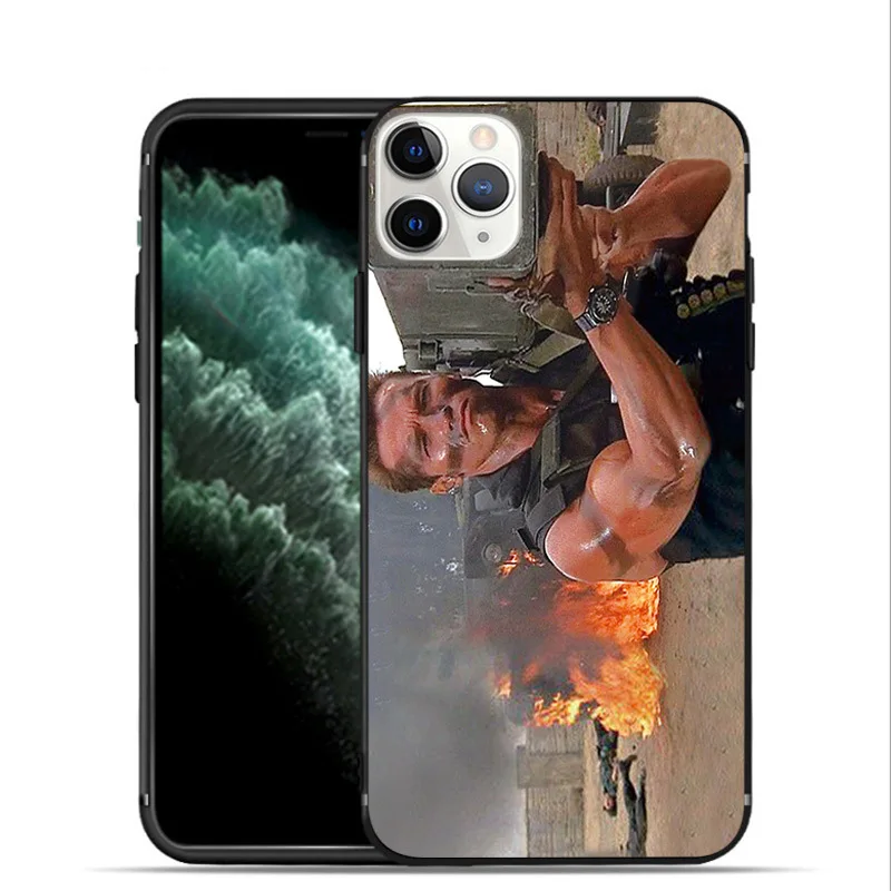 Чехол Schwarzenegger Movie Commando 1985 блестящий гладкий ТПУ Мягкий силиконовый чехол для iPhone