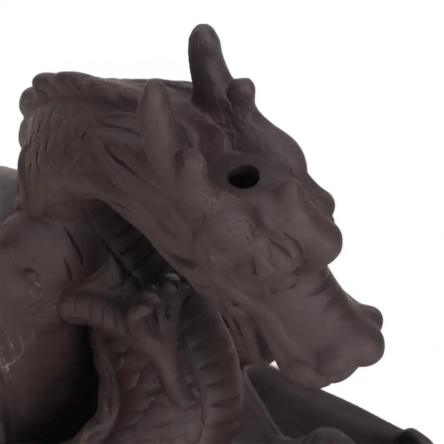 Керамический ладан дракон курильница дым обратного потока конус держатель