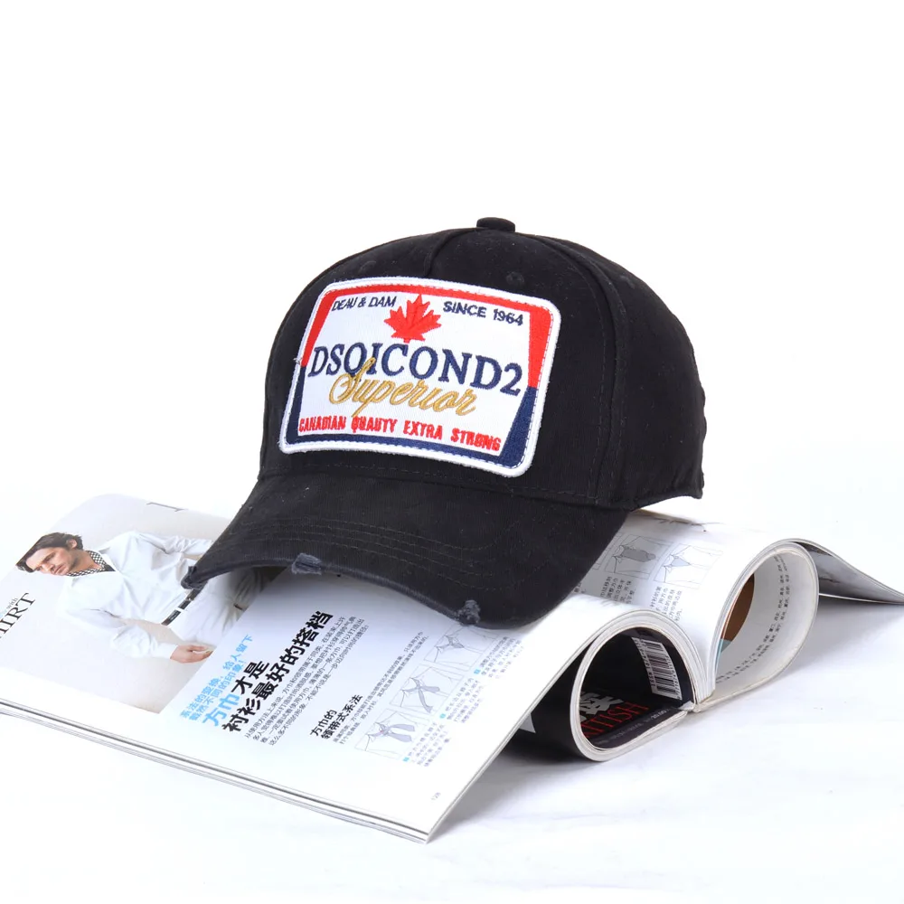 DSQICOND2, хлопок, DSQ, вышивка буквами, Мужская бейсболка, женская шапка, шляпа для папы, повседневная Кепка, хип-хоп кепка, Snapback, кепка s Bone, шапка для папы