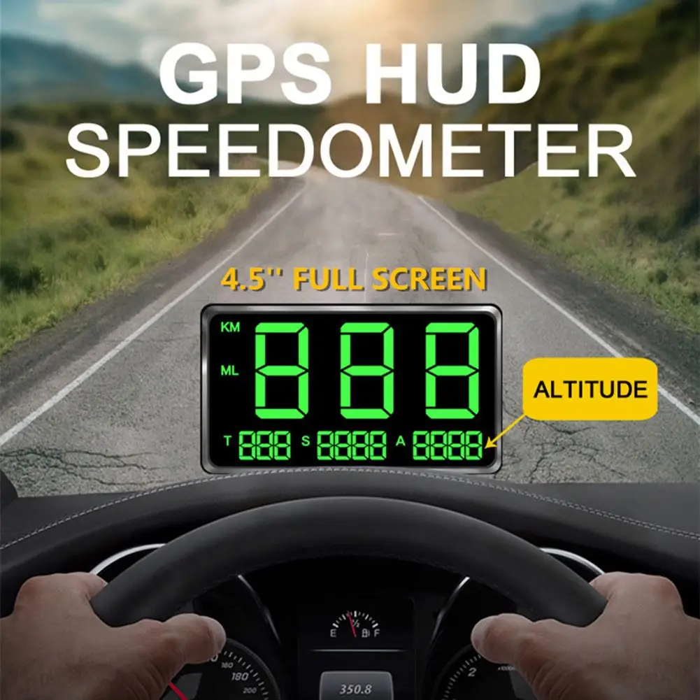 Цифровой GPS-измеритель скорости C80 C90 C60 C60S автомобильный HUD Дисплей км/ч миль/ч
