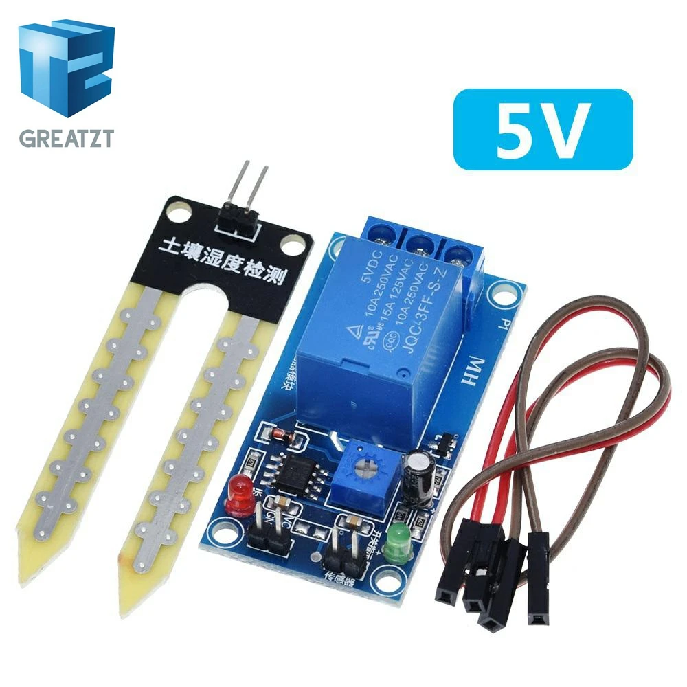 1 шт. Новые DC 5V 12V влажности почвы датчик релейный модуль управления