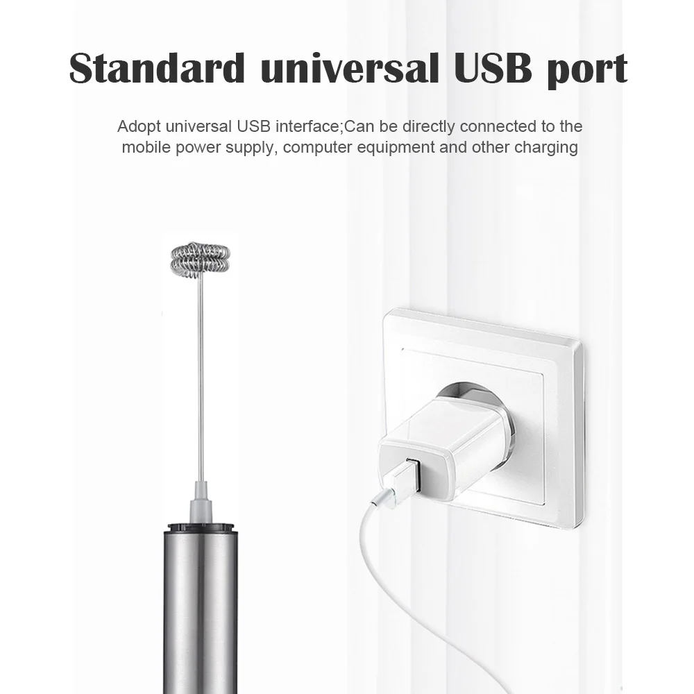 Ручной Электрический венчик зарядка через USB яичное било смешивания машина