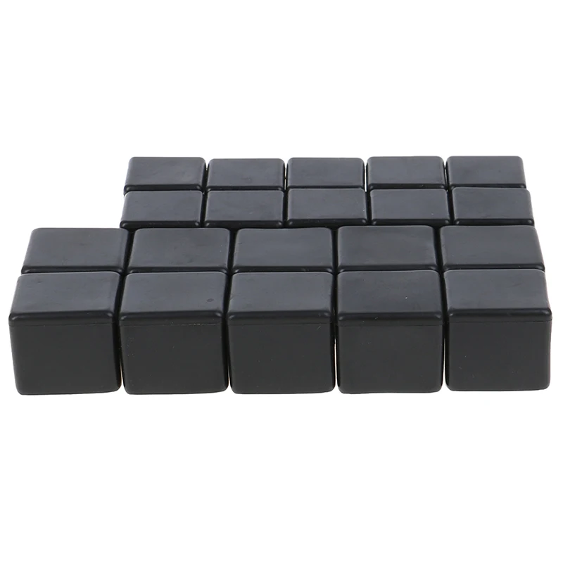 

10pcs Square Silicone Chair Leg Caps Non-slip Table Foot Dust Cover Floor Protector Pads Pipe Plugs Furniture Leveling Feet