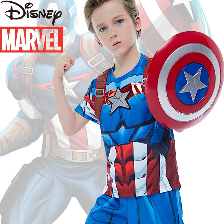 Детский костюм с героями Marvel Мстители Железный человек Человек паук Капитан