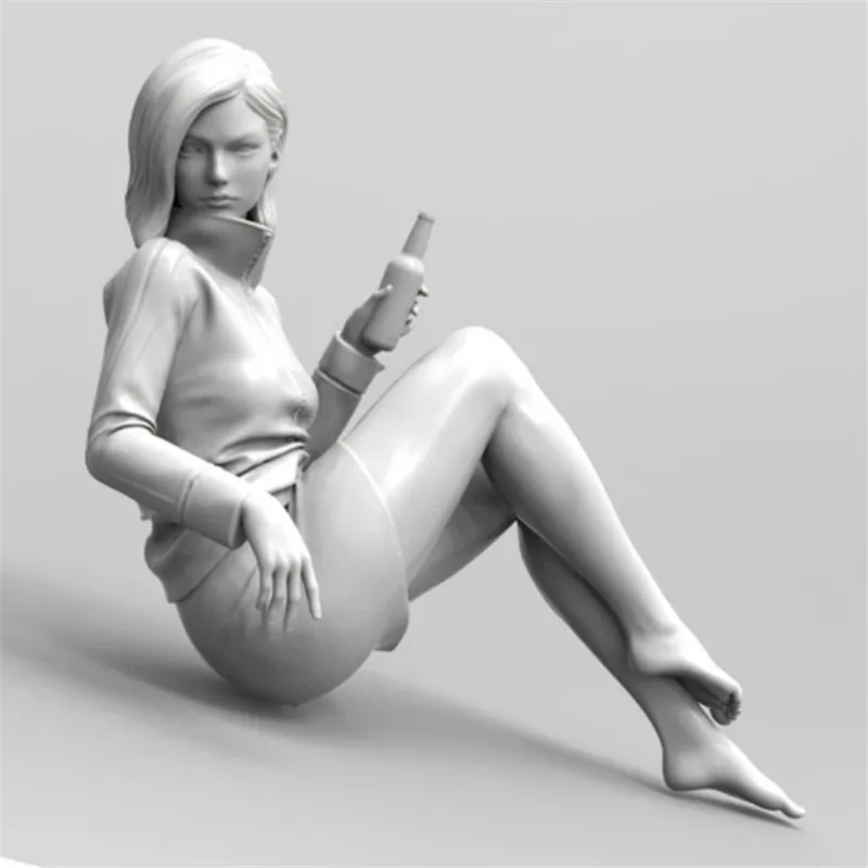 Фигурка из смолы масштаб 1/35 модель Sanaa Girl In Action Сборная набор бесцветные