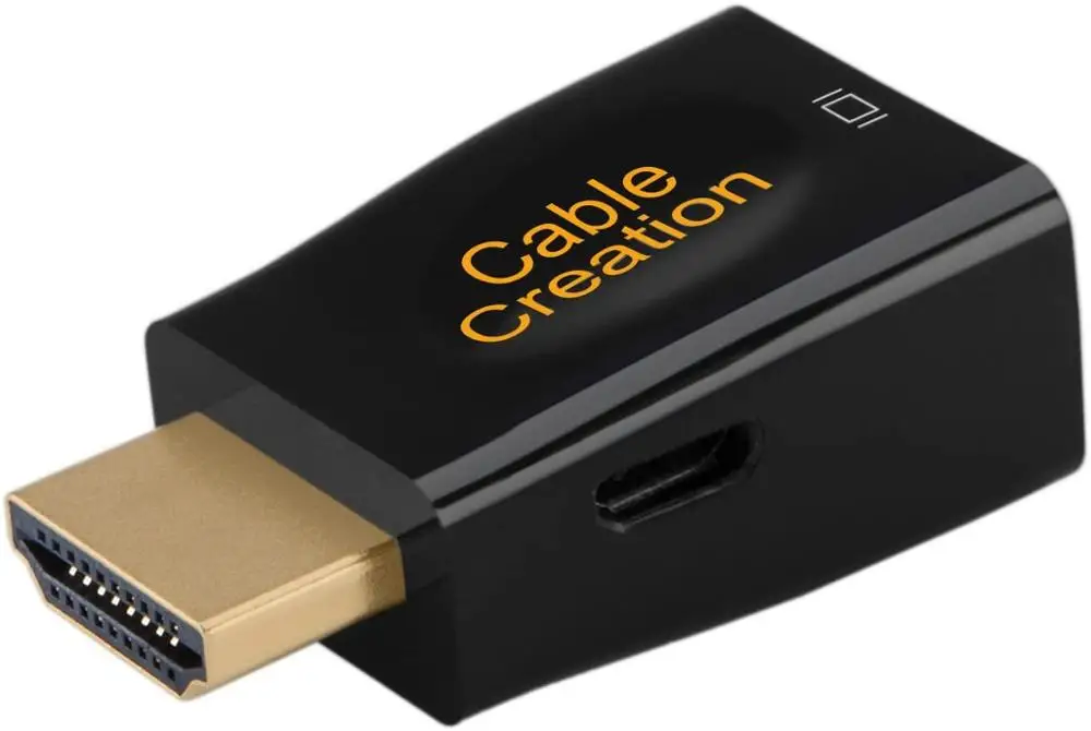 Переходник с HDMI на VGA HDTV адаптер интерфейсом USB для подключения к