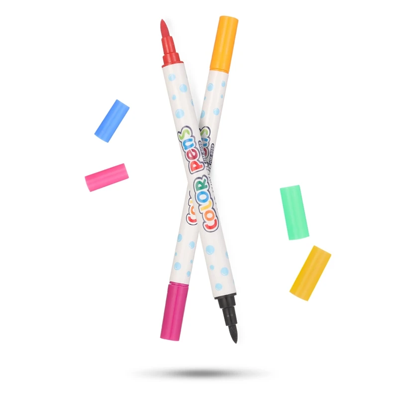 6 шт./компл. двойная головка 12 цветов детская живопись Нетоксичная моющаяся