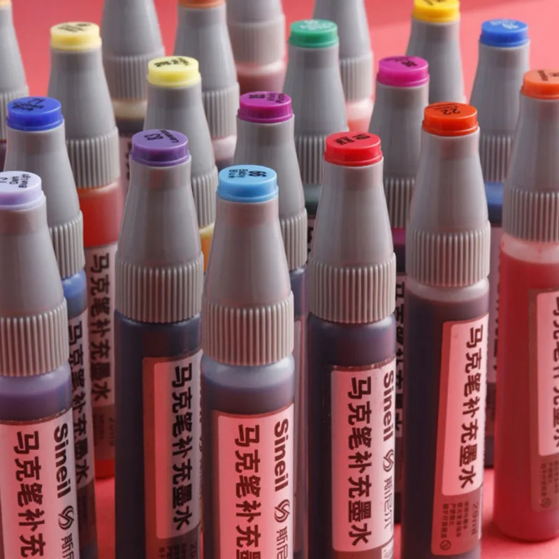 Marker Replenishing Liquid Universal Touch Water Filling Alcohol Oily 24 Color 36 48 60 Ink | Канцтовары для офиса и дома