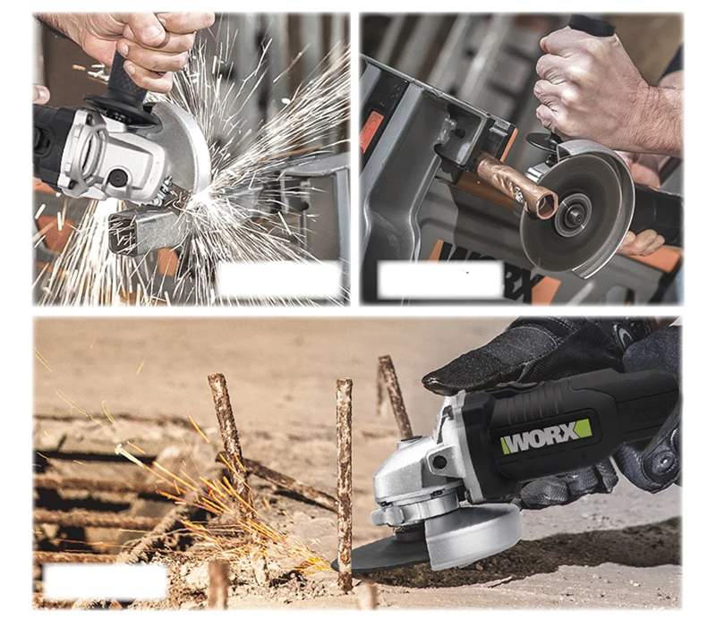 WORX бесщеточный мотор WU808 угловая шлифовальная машина 20V power share батарея с ku270 ku390 ku230