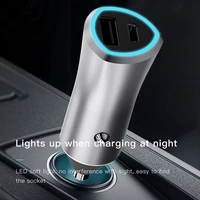 36w quick charger led display 1port fast usb c ppspd charger car charging holder phone universal mobile phone charger adapter