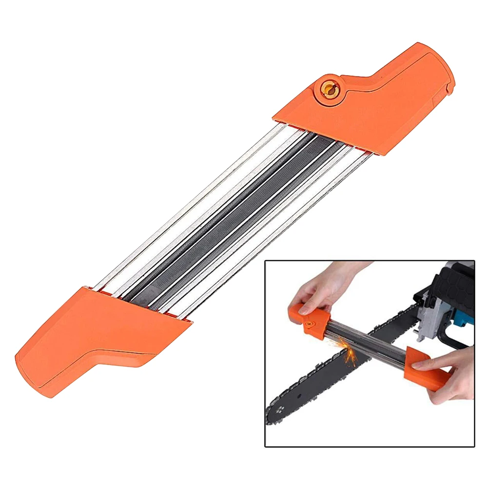 

Practical Chain Sharpener 4.0mm Metal Manual Chainsaw Sharpener Woodworking Chain Teeth Grinding Files Garden Tools