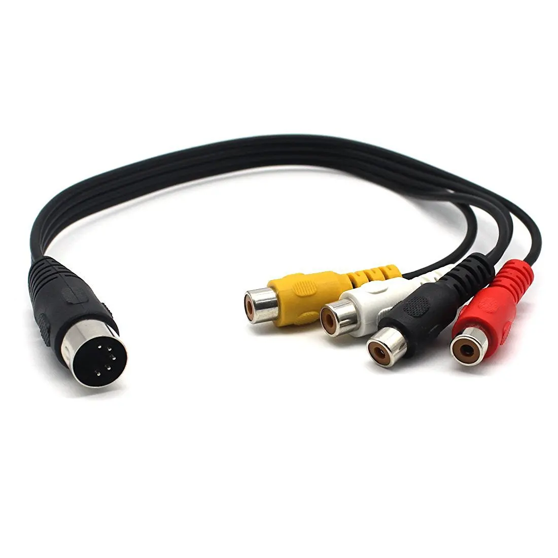 НОВЫЙ MIDI DIN 5P штекер на 2 RCA и 4RCA разъем для разъема Micro Audio кабель 0 5 м 1 | Компьютеры