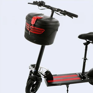 front rear storage bag case carrying basket plastic basket cloth lining lock for bicycle e bike for xiaomi m365 electric scooter free global shipping