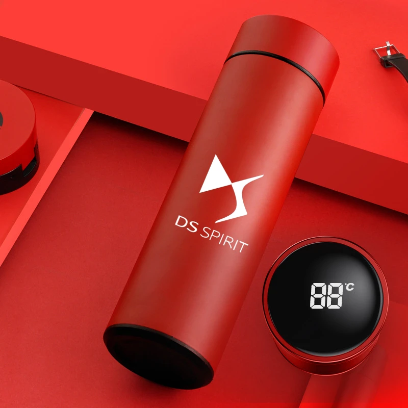 

Stainless Steel Thermos Intelligent Temperature Display Water Bottle For DS SPIRIT DS3 DS4 DS4S DS5 DS 5LS DS6 DS7 WILD RUBIS