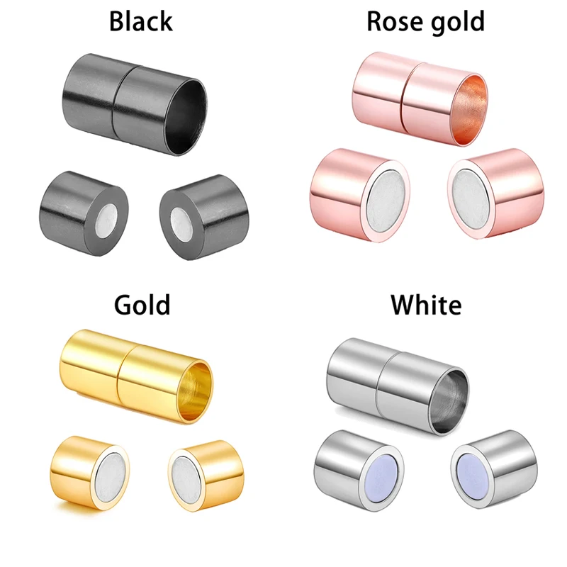 

5pcs Bracelet Necklace Magnetic Clasps Hooks For DIY Jewelry Making Connectors Accessories Leather Cord