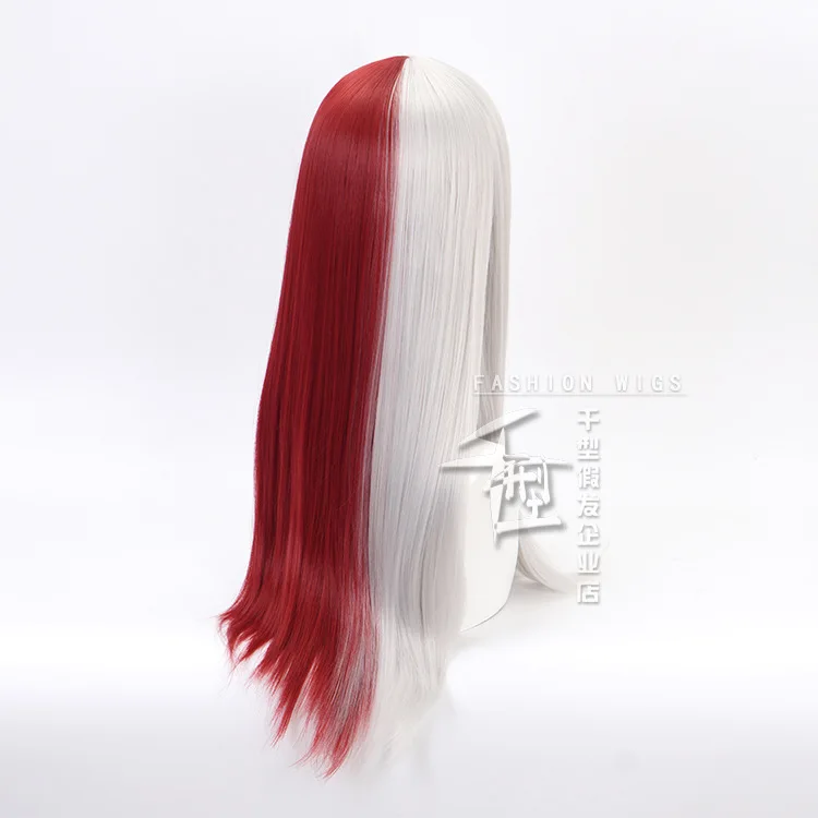 My Hero Академия шото Тодороки Косплей Длинные красный белый парик Boku без герой