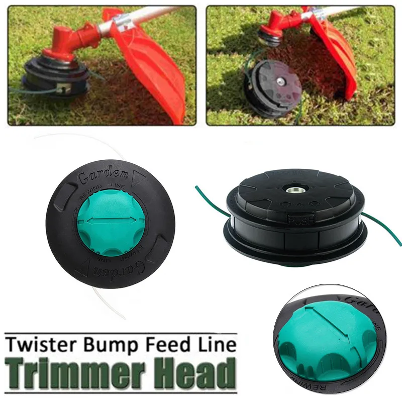 Universal  Nylon Grass Trimmer Head Brush Mower Bump Spool Grass Trimmer Lines Cutter Head String Saw Grass Brush Mower