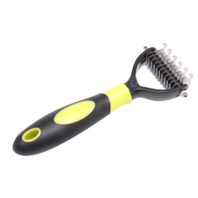 

Pet Dog Cat Comb Double-Sided Blade Open Knot Hair Removal Nail Rake Stainless Steel Material Massage Grooming Comb Pet Supplies