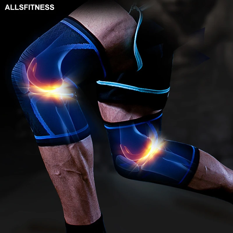 

1PCS Fitness Kneepad Run Cycling Knee Support Braces Elastic Nylon Sport Compression Knee Pad Sleeve For Basketball Volleyball