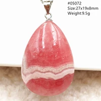 natural red rhodochrosite heart gemstone pendant rose rhodochrosite pendant women men necklace jewelry 925 sterling silver aaaaa